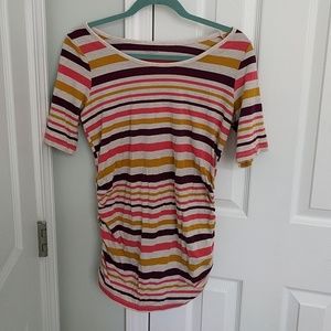 Motherhood striped maternity shirt